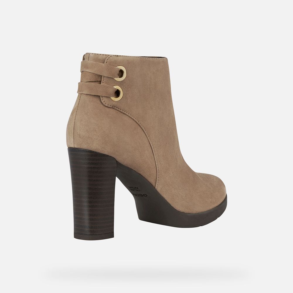 Geox Bayan Ankle Bot Koyu Bej Rengi - Anylla - PNR-539628